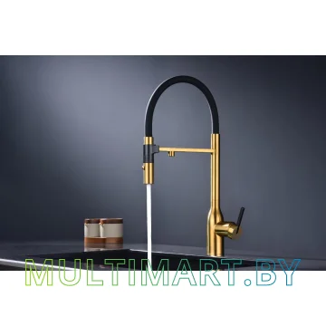 Смеситель Paulmark Magneto One Ma213188-BG (брашированное золото) картинка 3
